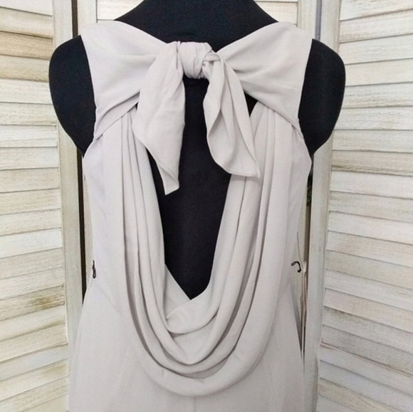 White by Vera Wang Tank Dress with Back Drape SIZE 12 - Picture 7 of 9